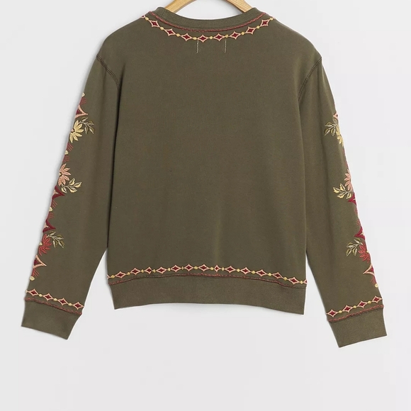 Driftwood Teddie Embroidered Sweatshirt - Picture 2 of 9